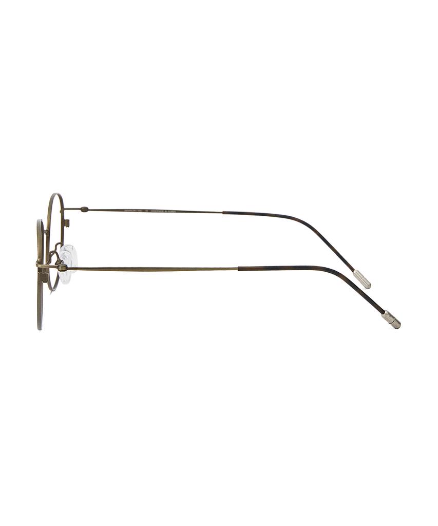 Loulou R Eye 182 Round Hinge Glasses 50 Antic Gold