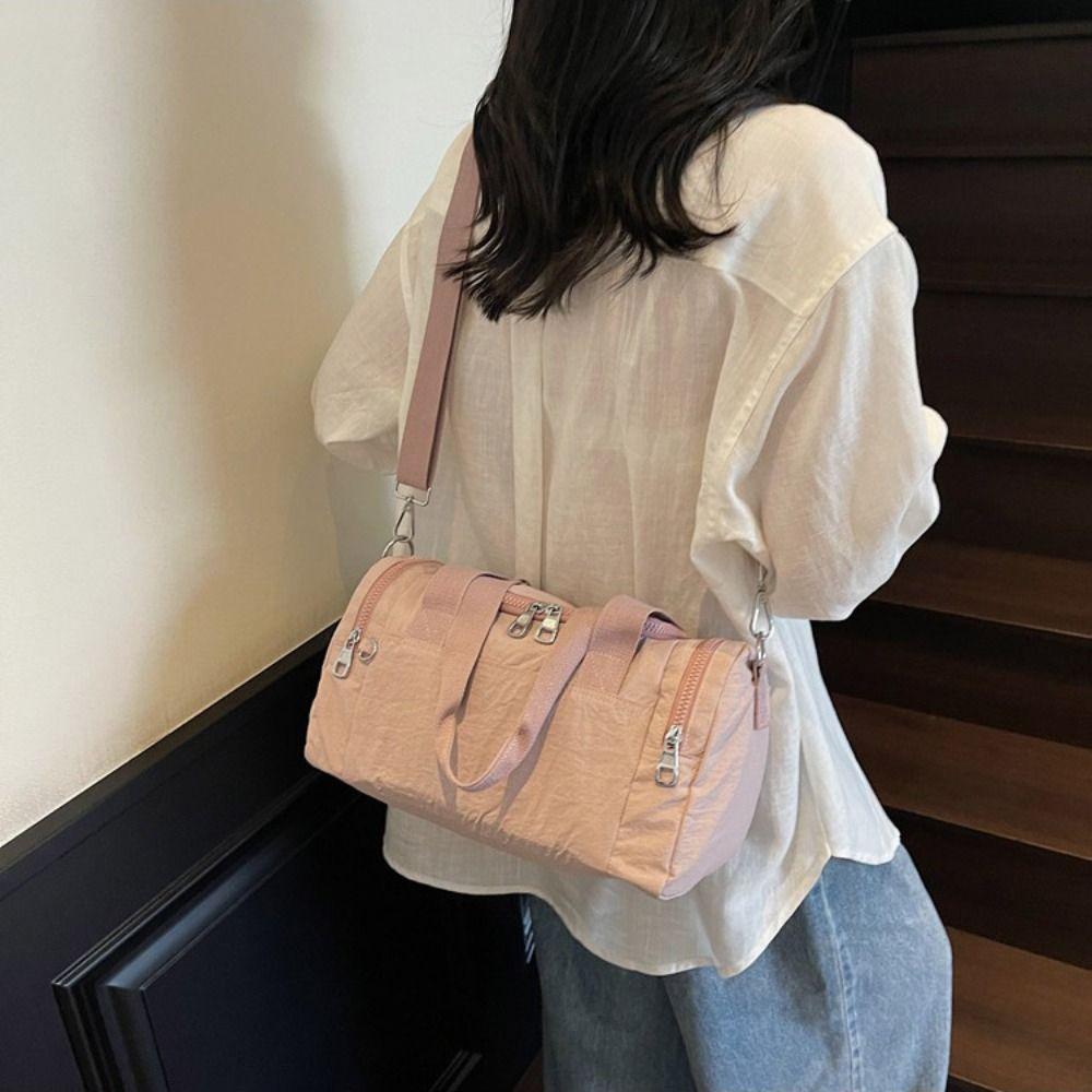 Nylon Women's Fitness Handbag Wet Dry Separation Gym Storage Bag Casual Shoulder Bag Training