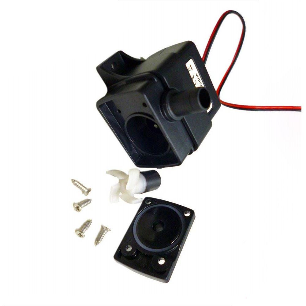 Mini pompă de apă electrică fără perii, 240 L/H, 12V 5W, pentru acvariu, acvariu, bazin, fântână hidroponică, microsubmersibilă neagră