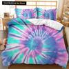 Boho Tie Dye Duvet Cover Set Hippie Bed Sets Blue Purple Colorful Twin Bedding Set Gypsy Queen King Size Polyester Qulit Cover
