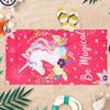 Magical Unicorn Beach Towel Bright Color Design Quick-drying Super Absorbent Suitable for Beach Pool Gift for Friends Children