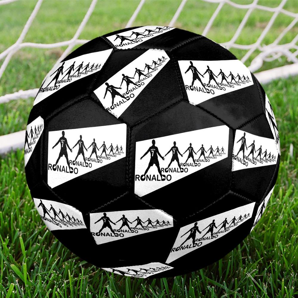 Ronaldo's Iconic Strike Size 5 Soccer Football Machine Sewn Indoor/Outdoor Universal Football Perfect Commemorative Gift for Soccer Lovers