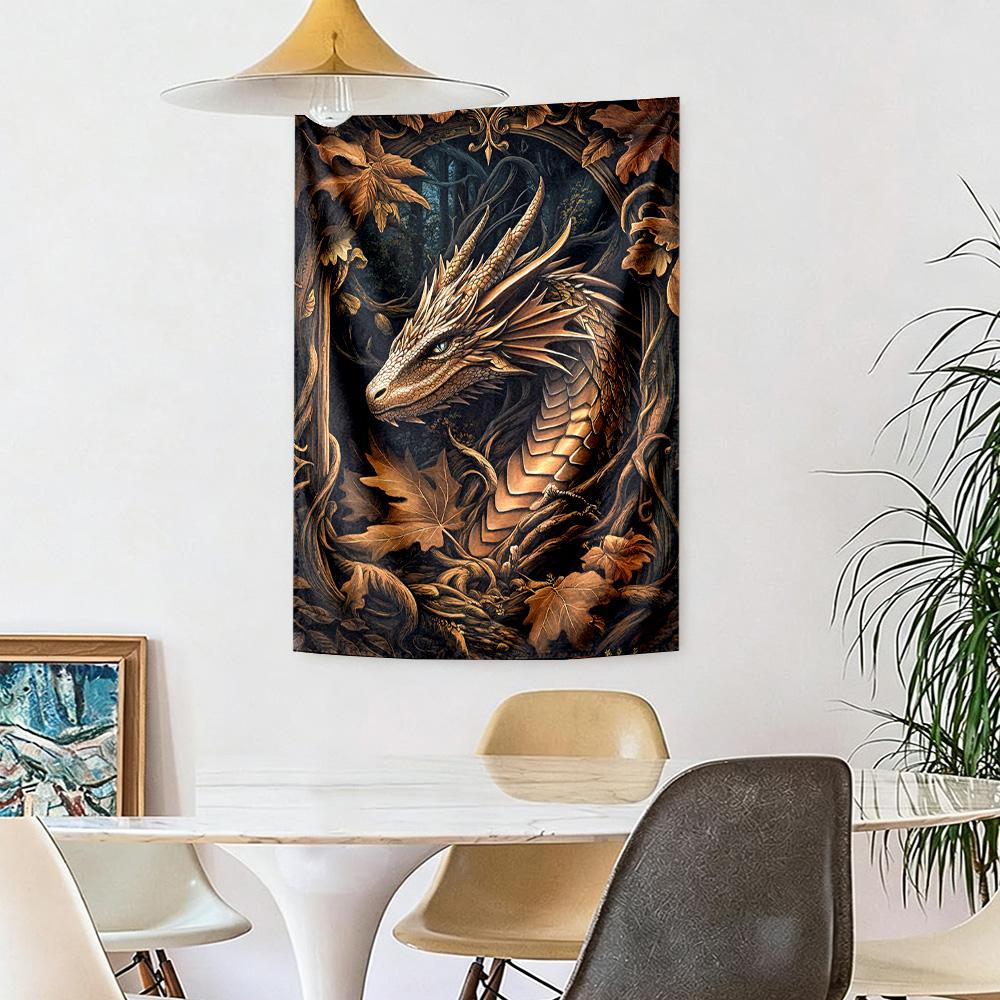 Dragon Wall Decor Tapestry Art For Pet Memorial Birthdaywedding Party Backdrop Family Gift