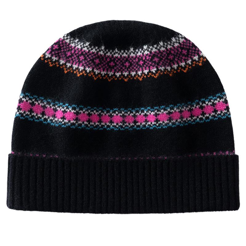 New hat women's autumn and winter tide warm wool hat windproof scarf versatile cycling ear protection knitted Icelandic hat