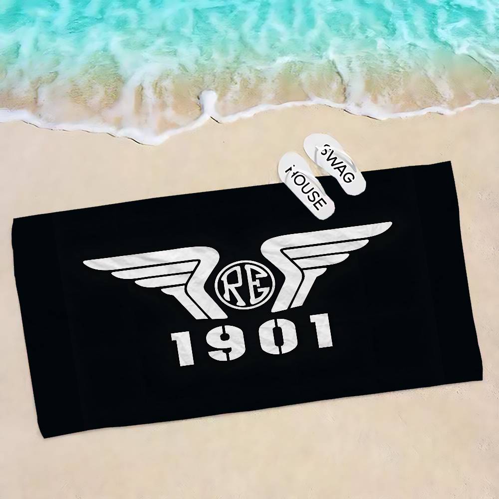 ROYAL ENFIELD Motorcycle Logo Bath Towel Microfiber Soft Water Absorbing Breathable For Girl Kids Decorative Cartoon Beach Towel