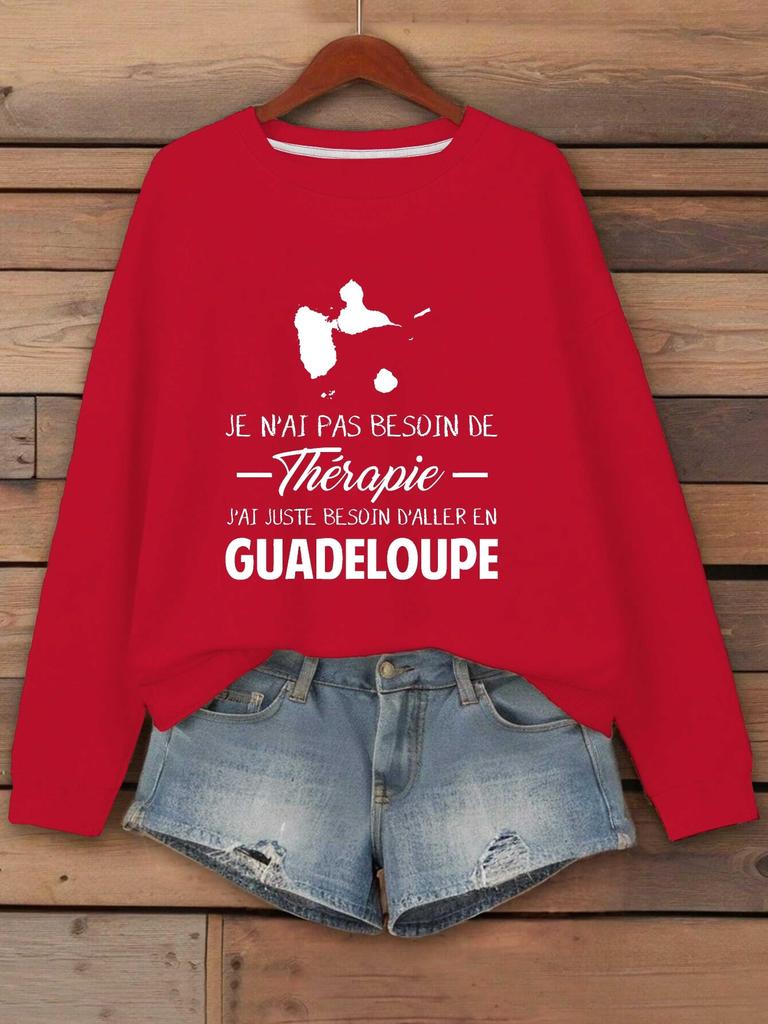 French Quote Therapy Guadeloupe women's sweatshirts