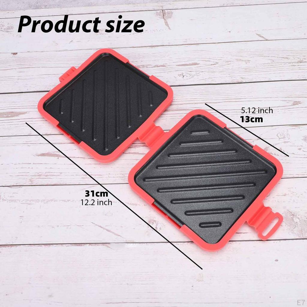 Microwave Toaster Sandwich Maker Cookware Easy To Clean Toastie Kitchen Grill