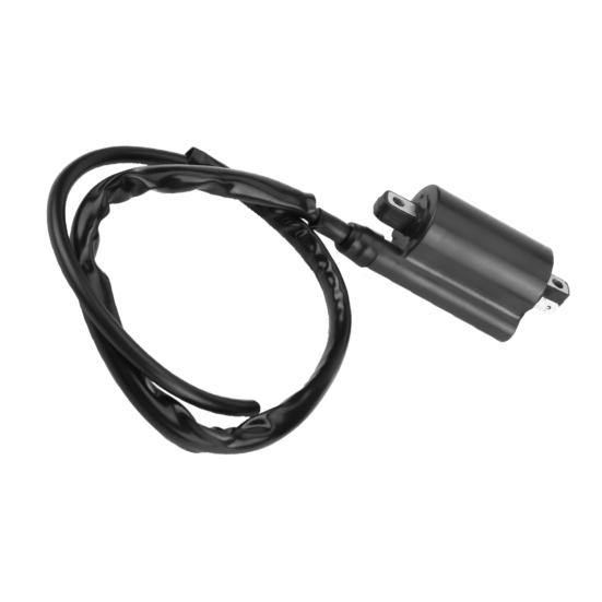 2Pcs Motorcycle Ignition Coil Stable Performance Replacement Black Modification Part Front/Rear Ignition Coil