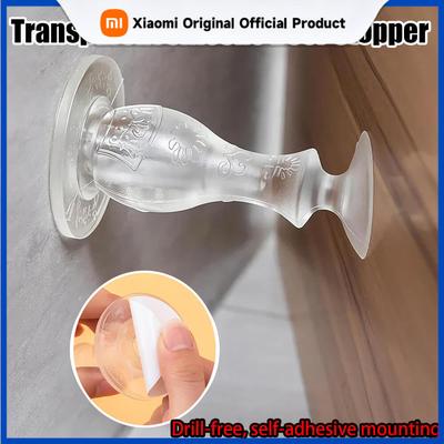 Transparent Silicone Door Stopper, No Drill Anti-Collision Door Stop, Wall Protector, Silent Household Door Bumper