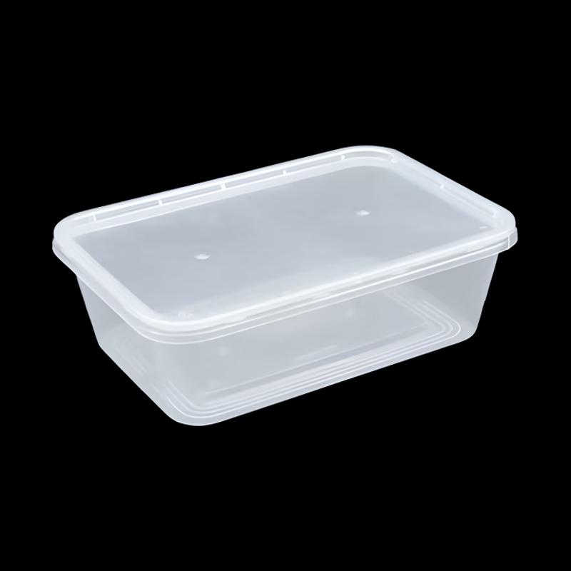 Einweg-Kunststoff-Lebensmittelbehälter mit Deckel