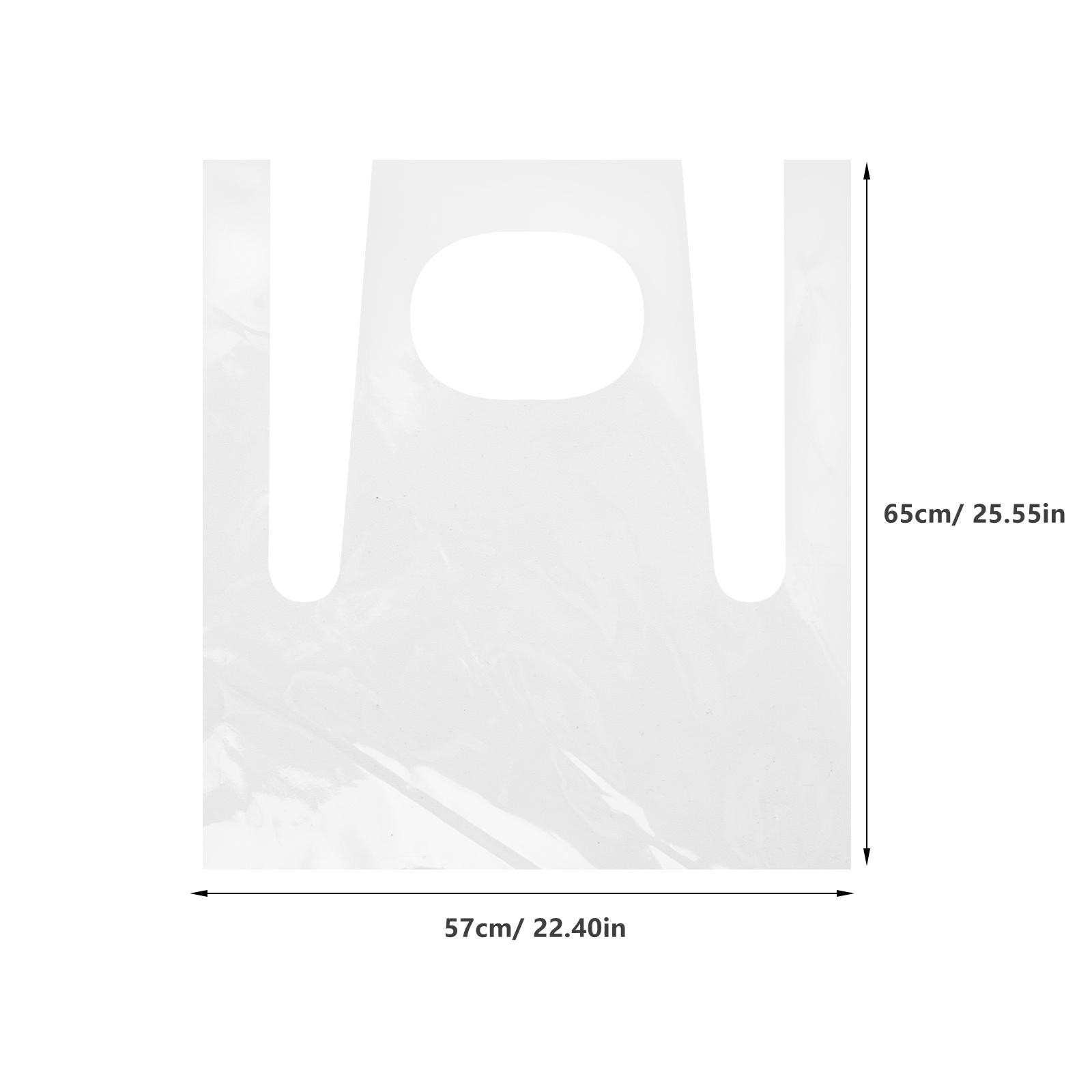 

50pcs Disposable Thickened Apron Multi-functional Cooking Aprons Transparent Children Apron Oil-proof Painting Apron For Kids 65X57CM прозрачный