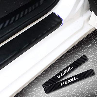 Passar Honda Vezel Dörrtröskelskydd Sidostegsskydd Bil Kolfiber Dörrskydd