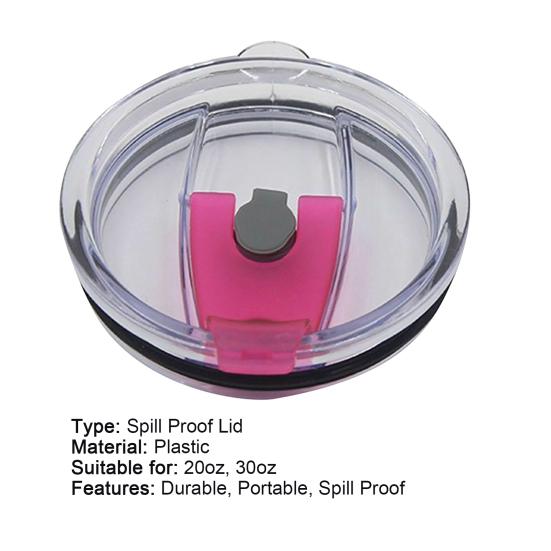 Těsnící víčko bez úniku Praktický plast 20OZ 30OZ Víčko odolné proti stříkající vodě a rozlití pro 20oz