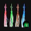 Tolure 60g 3D Eye Luminous Metal Jig Lure with PVC Tail All 4 Colors- Octopus Design, Perfect for Tuna, Mackerel, Snapper