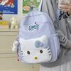 Schoolbag Cartoon Plaid Cat Backpack New Backpack Childlike Cute Bag Small Fresh Primary School Girl Schoolbag