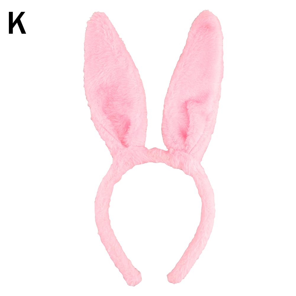 Easter Bunny Ears Headband Plush Rabbit Ear Hairband For Kids Adults Easter Party Favors Costume Accessory Holiday Decoration