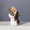 Decorative Frogs Inspiring Ceramic Planting For Miniature Green-plant Ideal For Office Desk Or Shelf Display