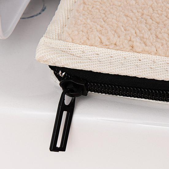 Klozet kapağı Kalınlaşmış Yumuşak Şanslı Karikatür Tavşan Fermuar Kapatma Su Geçirmez Dört Mevsim Evrensel Banyo Klozet Isıtıcı Yastık Pedi