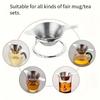 1pc Stainless Steel Mesh Fine Tea Infusers Teapot Kungfu Tea Leaf Strainer Spice Filter Diffuser Kitchen Teaware Accessories