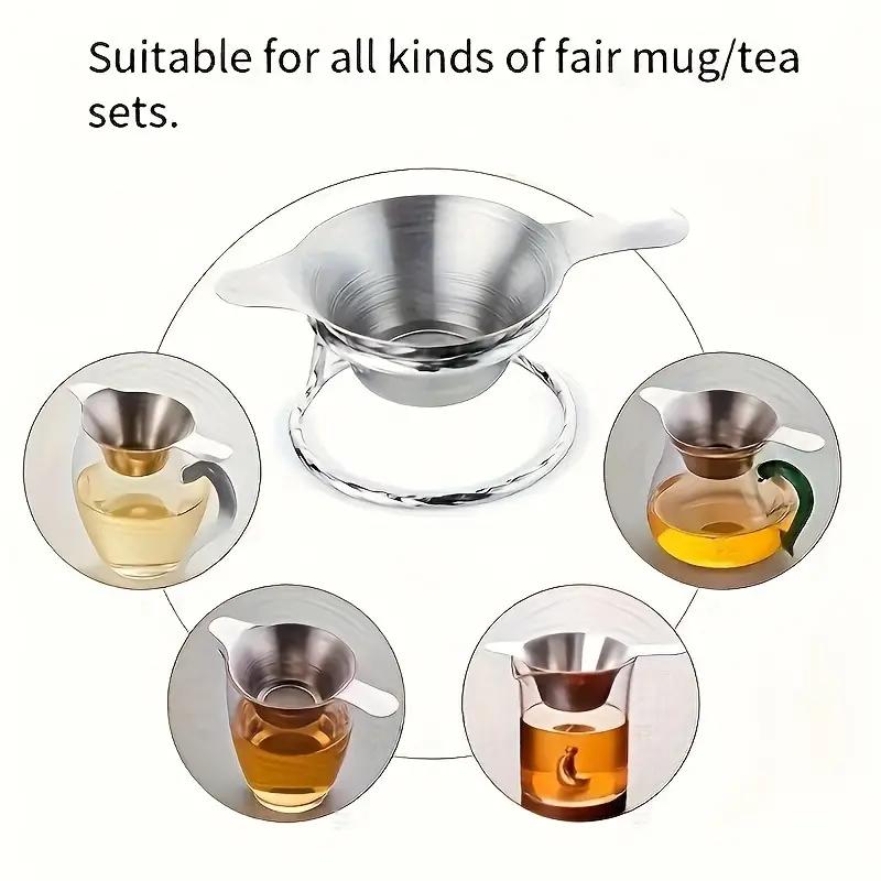 1pc Stainless Steel Mesh Fine Tea Infusers Teapot Kungfu Tea Leaf Strainer Spice Filter Diffuser Kitchen Teaware Accessories