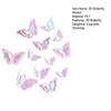 12 Pcs 3D Butterfly Wall Sticker Hollow Butterfly Removable Wall Mural Art for DIY Crafts Birthday Party Celebration
