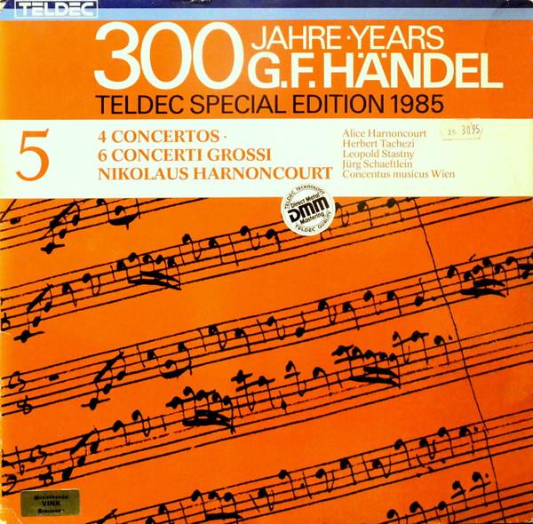 

LP Record GEORG FRIEDRICH HNDEL NIKOLAUS H 4 Concertos 6 Concerti Grossi 648225DM TELDEC 1984 Germany Classical Used