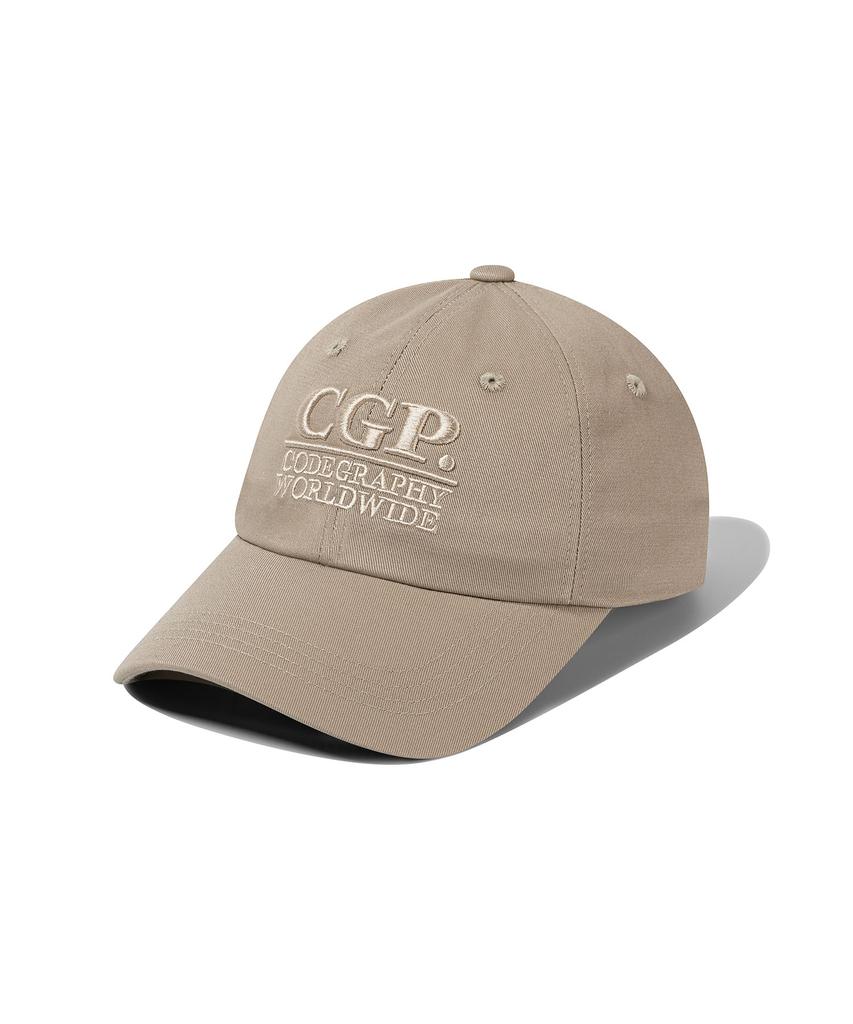 CGP Square Logo Ball Cap_Beige