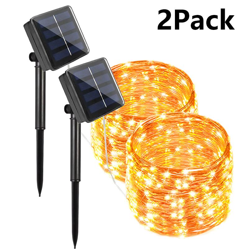 JOYBLISS 7M/12M/22/32M Solar Led Fairy Light Outdoor Festoon Led Waterproof Garland String Lights Christmas Party Garden Solar Lamp Decor