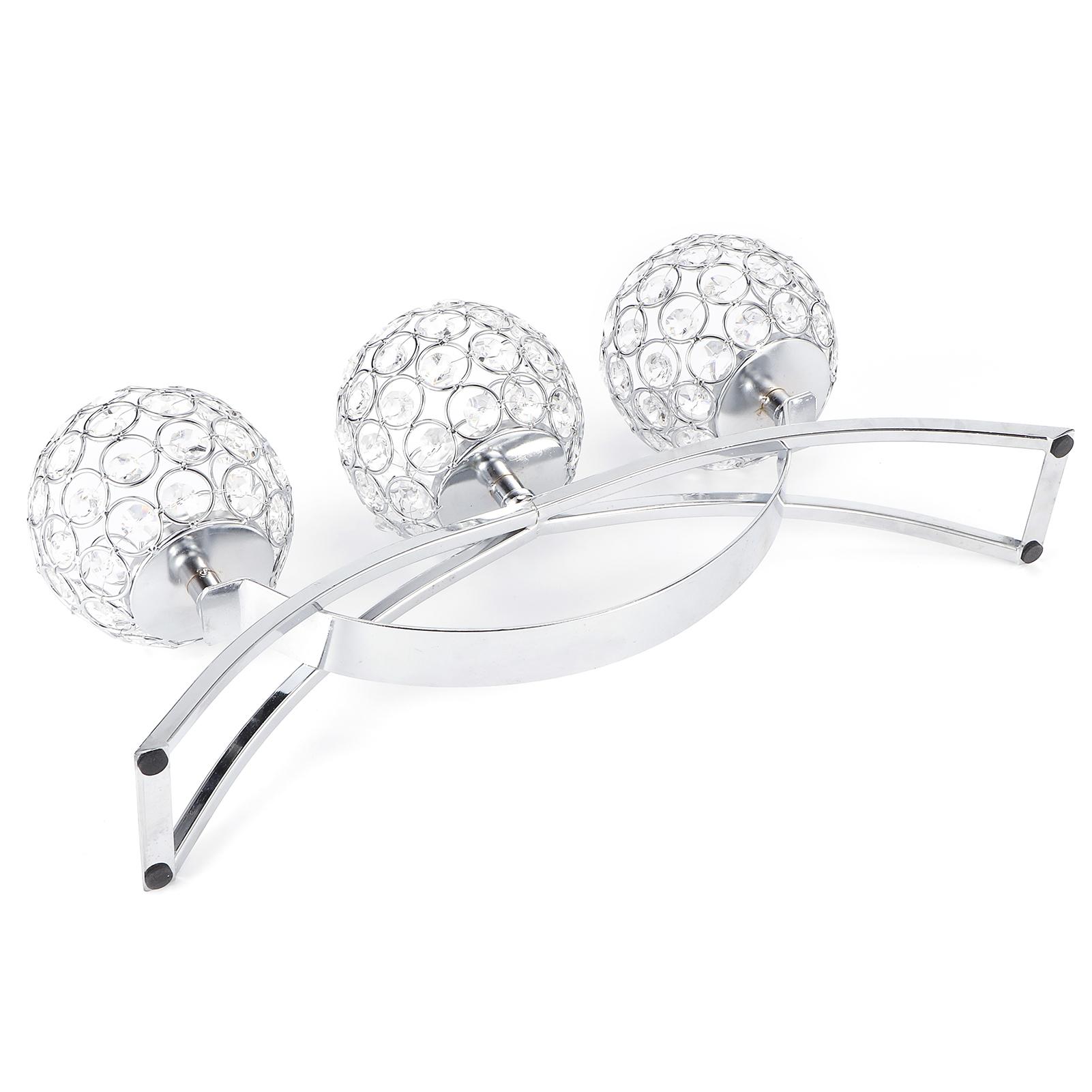 

3-х лучковый европейский классический арочный железный хрустальный шар романтический подсвечник для ужина при свечах(откалываться) серебряный