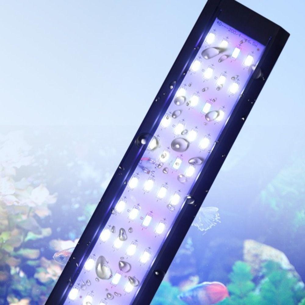 Lampă Practică de 7W cu Clește pentru Acvariu Ultra-subțire Rezistentă la Stropi Lampă pentru Creșterea Plantelor Lampă Acvatică cu Economie de Energie Acvariu