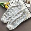 New Fashion Floral Ice Silk Gloves Loose Anti-UV Sunscreen Sleeves Arm Protectors Breathable Riding Driving Sleeves Outdoor