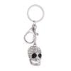 Rhinestone Skull Keychain - Trendy European & American Metal Car Pendant
