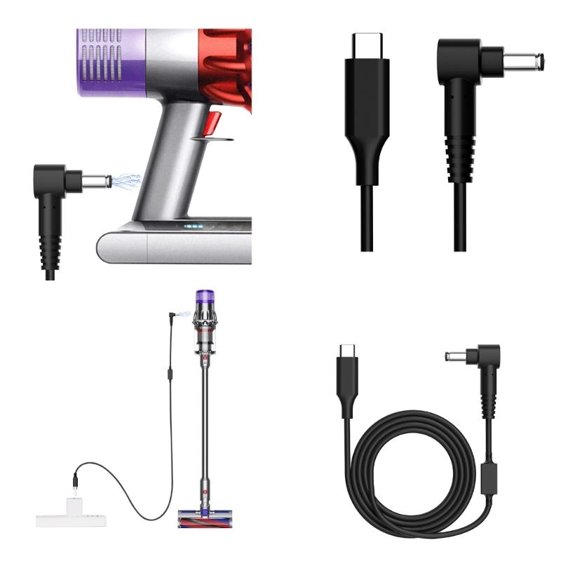 176cm Fast Charging Cable for V10 V11 V15 SV12 Vacuum Cleaner Stable Connection Efficient Power Adapters Cord Wire