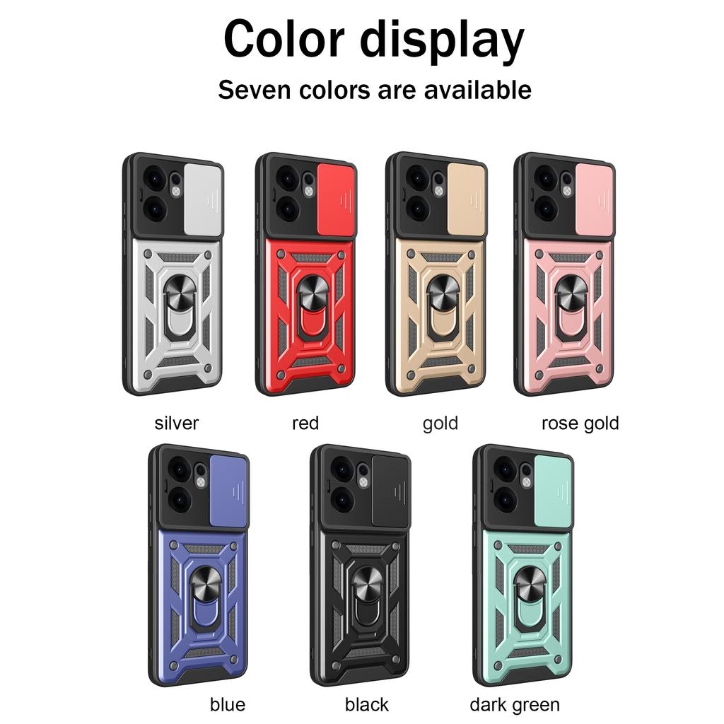 Military Armor Case For OPPO Reno13 F FS Cover For Reno 13 Pro 13F 13FS Cover With Ring Stand Holder Coque Fundas