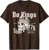 Seit 1776 Kein König Totenkopf Design Lustiges Design Unisex T-Shirt