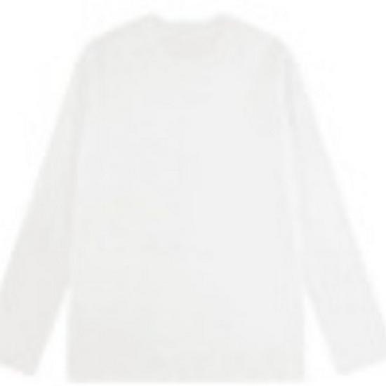Women's Pure Cotton Long-Sleeve T-Shirt, Solid Color, Loose Fit, Ideal for Spring/Autumn; Casual, Versatile Base Layer.