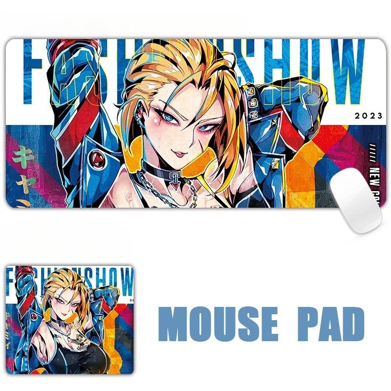 New Sexy Anime Girls Succubus Albedo Ahegao Leather Mouse Pad Table Mat Gaming XXL 90x45CM Mouse Pad Keyboard Carpet Desktop Mat