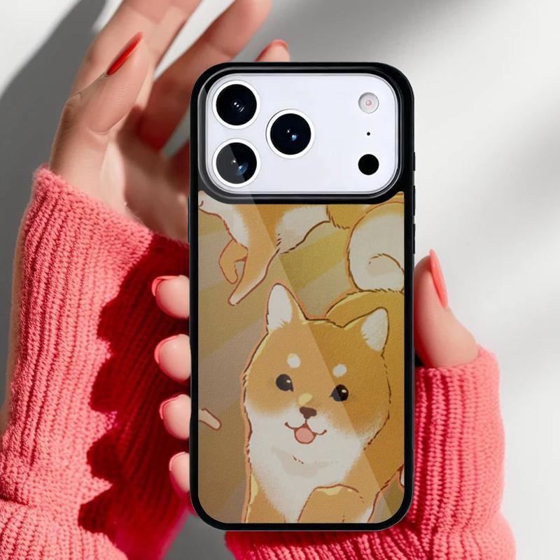 Funny Shiba Inu Phone Case for iPhone 17 16 15 14 13 Pro Max Back Cover for 12 11 Pro Coque