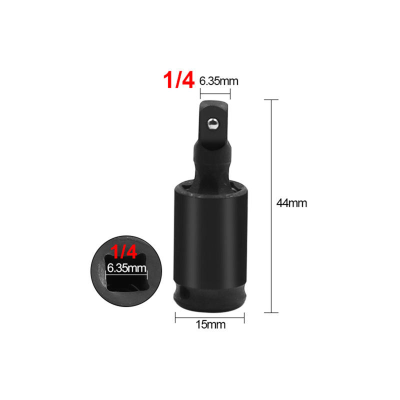 

360 Joint Knuckle Swivel Degree Air Impact 1/2 3/8 1/4 Inch Wobble Retractable Socket Adapter For Pneumatic Wrench Tool