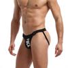 Men's Low Rise Sexy Thong Underwear Solid Color Lettered T-back Butt Lifting Temptation Double Thongs Panties for Men