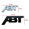 For hbkd6 RS3 3D Metal ABT Logo Letters Car Front Grill Emblem Badge Sticker For hbkd6 A3 A4 A5 A7 A7 Q3 Q5 Q7 TT RS6 RS3 VW Golf 7