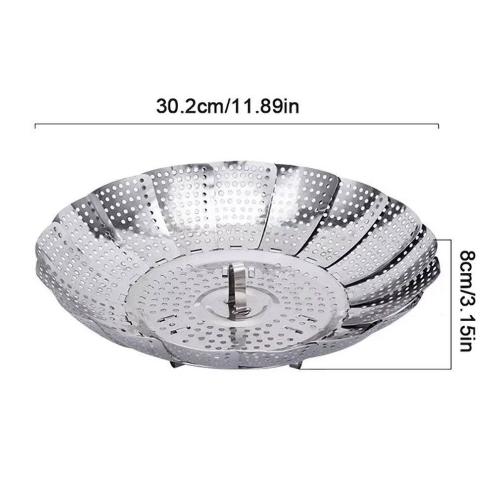 Lotus Leaf Shape Steamer Rack Stainless Steel Steamer Plate Vegetable Fruit Basket  Kitchen Tools