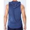 Men Sleeveless Hooded Workout Tank Top Quick Dry Gym Muscle Shirt