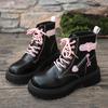Women's Autumn Winter Fashion Round Toe Square Heel Ankle Boots Comfortable Casual Leather High Heel Shoes