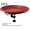 Garden Yard Bird Feeder Outdoor Hummingbird Bath Bowl Large Capacity Food Holder Easy Access with Adjustable C-Clamp Stand