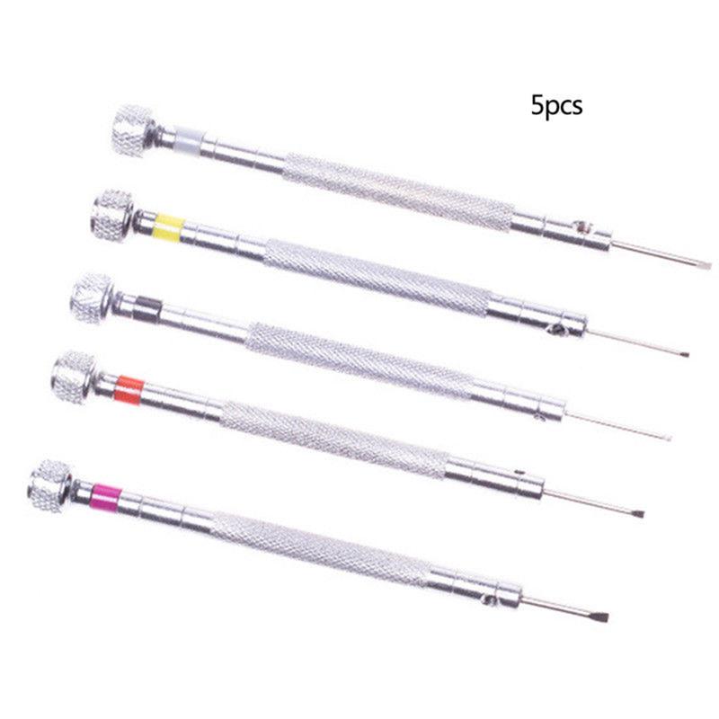 5pcs Small Screwdriver Kit Slotted Hand Repair Tools Set for Watches