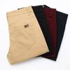 Herren-Freizeithose in Übergröße, Business-Twill-Baumwolle, normale lange Hose