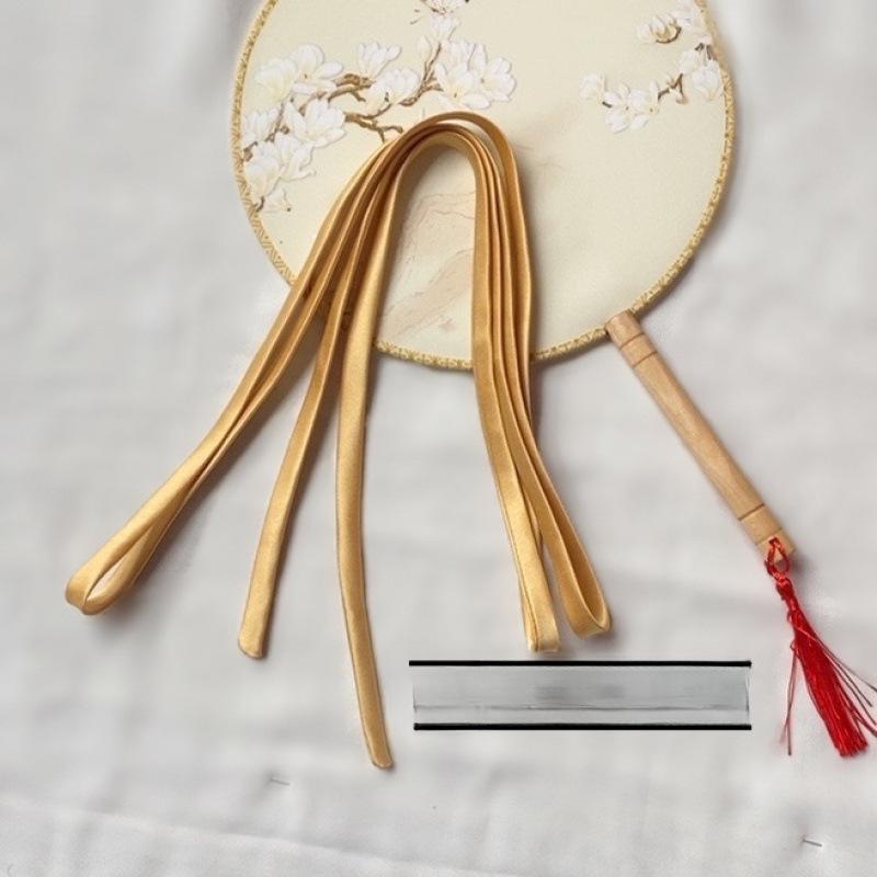 שמלת כלה מסאטן עם שרוכים, פפיון וסרט לשיער, עמידה ורב-תכליתית לכלה