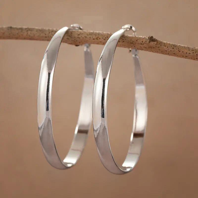 Attending A Banquet with Fashionable and Personalized Circles, Metal Earrings, New Style, Sweet and Cool, Spicy Girl Accessories