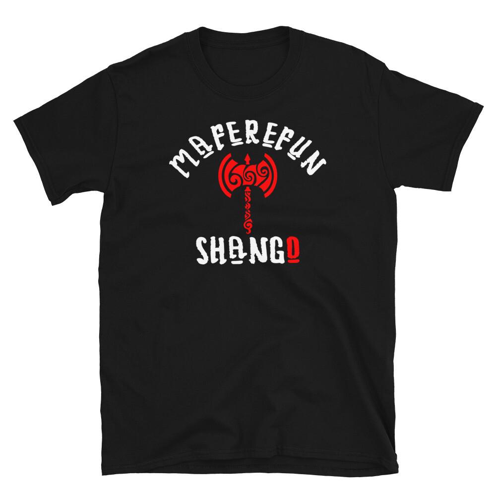Shango Santeria Papa Chango T shirt Yoruba Ifa Religion Xango Orisha Goddess Unisex T-Shirt XL